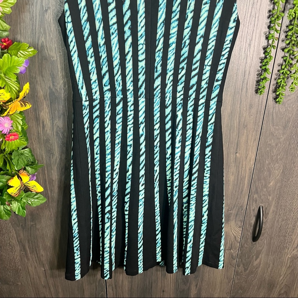°BCBGMaxAzria Sleeveless Stripped Fit & Flare Dress Size XS - Picture 15 of 16